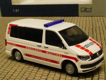 1/87 Rietze VW T6 Ambulance Westtirol ( AT ) 53711