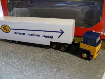 1/87 Herpa Scania 141 Jumbokoffer-Sattelzug ASG  (S ) 307321