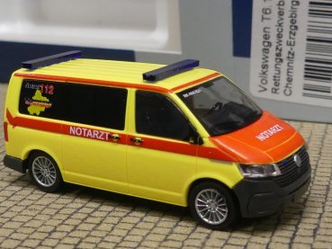 1/87 Rietze VW T6.1 Rettungszweckverband Chemnitz-Erzgebirge 53832