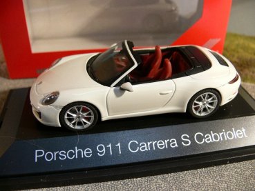 1/43 Herpa Porsche 911 Carrera S Cabriolet weiß SONDERPREIS 29,99 €