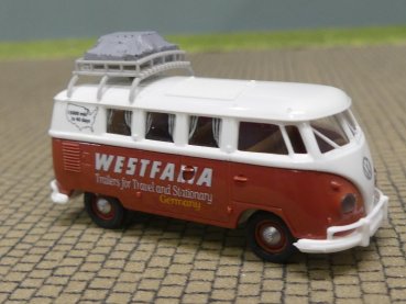 1/87 Brekina # 1724 VW T1 b Camper Westfalia weiß/rot Sondermodell