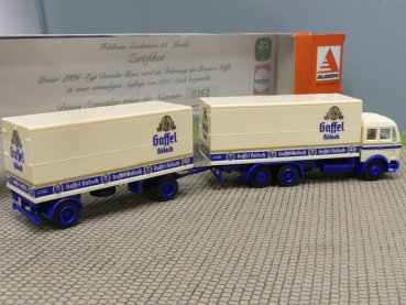 1/87 Herpa Albedo MB NG Gaffel Kölsch Getränkekoffer - Hängerzug #572