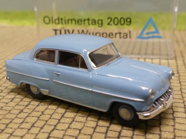 1/87 Brekina Opel Olympia Limousine hellblau TÜV Wuppertal 2009