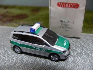 1/87 Wiking VW Touran Polizei 104 28 B