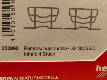 1/87 Herpa Rammschutz HS Schoch für DAF XF SC / SSC 4 Stk. 053990