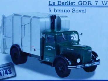 1/43 Ixo Berliet GDR 7 W Müllwagen Berliet 78