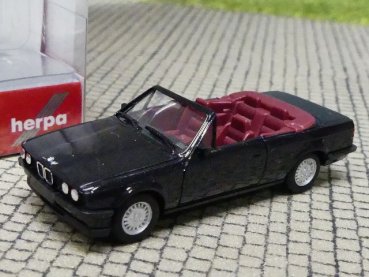 1/87 Herpa BMW 325i Cabrio blacksaphir metallic 030595-002