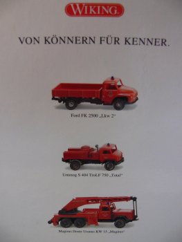 1/87 Wiking 150 Jahre Feuerwehr Berlin Set 990 21 SONDERPREIS