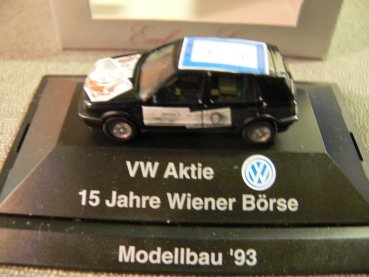 1/87 Herpa VW Golf III Aktie 15 Jahre Wiener Börse Modellbau 1993