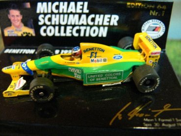 1/64 Minichamps Benetton B192 M.Schumacher Mein 1.Sieg Spa 1992 #1