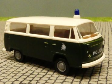 1/87 Brekina VW T2 Polizei weiß/dunkelgrün Bus 33083