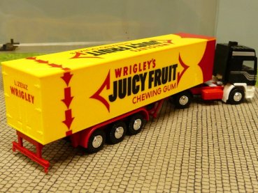 1/87 Herpa Albedo Volvo F12 Wrigley's Juicy Fruit Koffer Sattelzug