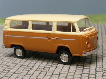 1/87 Brekina VW T2 beige/braun Bus
