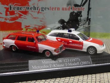 1/87 Busch MB W123 + E-Klasse Feuerwehr 49936