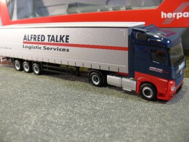 1/87 Herpa MB Actros Streamspace Gardinenplanen-Sattelzug Talke 307499