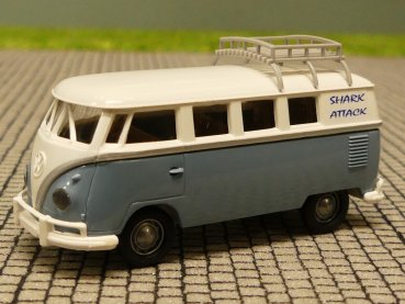 1/87 Brekina # 1263 VW T1 b Bus Shark Attack Bullikartei 2009