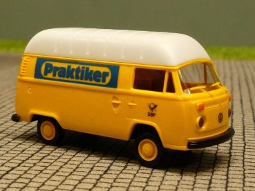 1/87 Brekina VW T2 DBP Praktiker Hochdach Kasten 33807