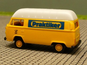 1/87 Brekina VW T2 DBP Praktiker Hochdach Kasten 33807