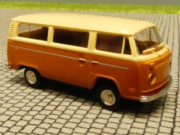 1/87 Brekina VW T2 hellbeige/braun de Lux USA Version B