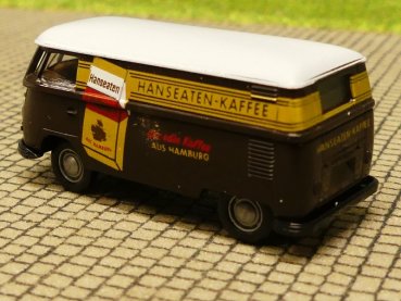 1/87 Brekina # 0499 VW T1 b Hanseaten Kaffee Dach weiß Kasten