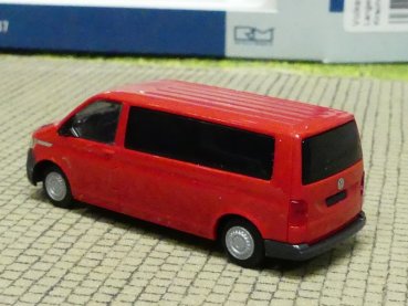 1/87 Rietze VW T6.1 Bus LR Flachdach kirschrot 11623