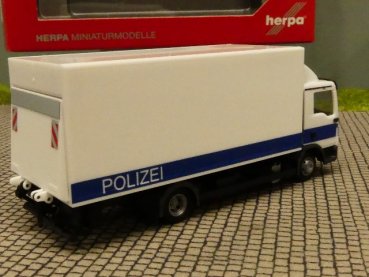 1/87 Herpa MAN TGL Koffer m. Ladebordwand Polizei Brandenburg Logistik 094504