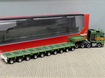 1/87 Herpa MB Actros SLT Max Wild Tieflade Sattelzug 312097