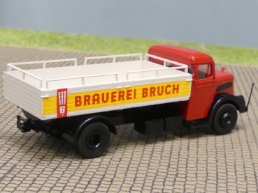 1/87 Brekina MAN F8 Brauerei Bruch Bierpritsche OHNE Heckdruck - selten!