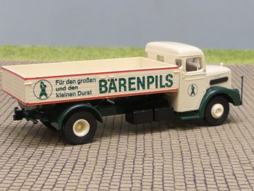 1/87 Brekina MAN F8 Bärenpils Pritsche ohne Bärenwappen am Heck - SELTEN!