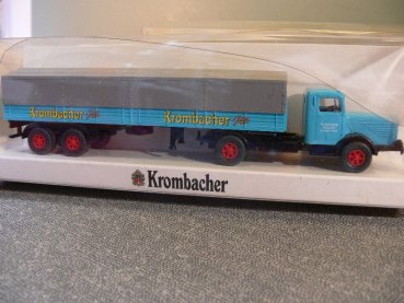 1/87 Wiking Büssing 8000 Krombacher Pils Planen Sattelzug