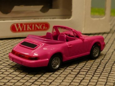 1/87 Wiking Porsche 911 Carrera 4 Cabrio pink 165 02