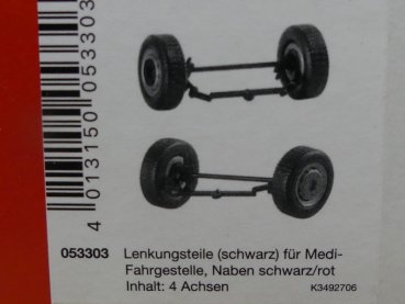 1/87 Herpa Zubehör Lenkungsteile für Medi-ZM (4 Achsen) 053303