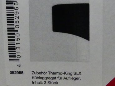 1/87 Herpa Zubehör Thermo-King SLX Kühlaggregat für Auflieger 3St. 052955