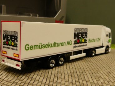 1/87 Herpa Renault T Kühlkoffer-Sattelzug Gebrüder Meier CH 938563