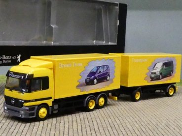 1/87 Herpa MB Actros Dream Team Niederlassung Berlin Koffer Hängerzug