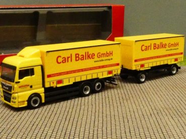 1/87 Herpa MAN TGX XLX Wechselgardinenplanen HZ Carl Balke GmbH 310222