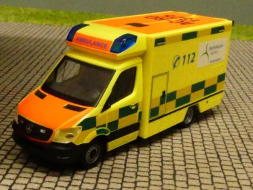 1/87 Herpa MB Sprinter Fahrtec RTW Städteregion Aachen 094535