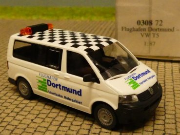 1/87 Wiking VW T5 Bus Flughafen Dortmund Intermodellbau 2010 0308 72