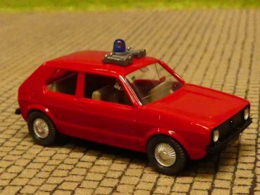 1/87 Wiking Golf 1 Feuerwehr rot 606 1