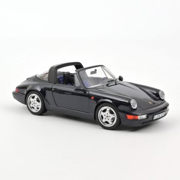 1/18 Norev Porsche 911 Carrera 4 targa 1991 blue metallic 187340