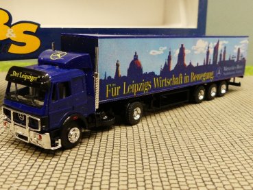 1/87 B&S MB SK Für Leipzigs Wirtschaft in Bewegung Koffer Sattelzug