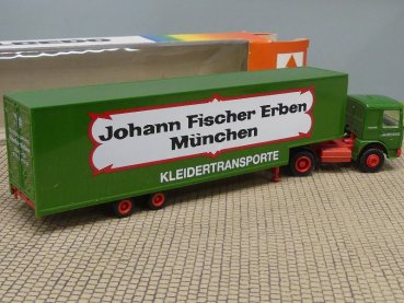 1/87 Albedo MAN F8 Fischer Erben München Koffer-Sattelzug