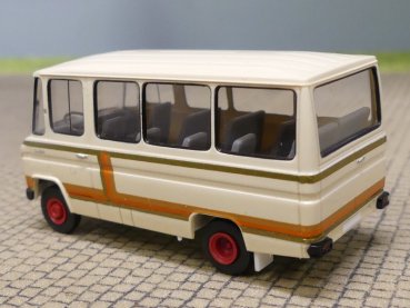 1/87 Brekina MB O 309 hellbeige/orange Felgen rot