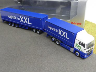 1/87 Herpa MAN TGX XLX Euro6 Logistik in XXL Eurocombi HZ 930178