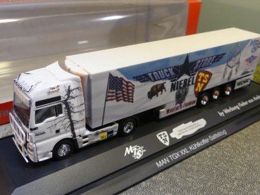 1/87 Herpa MAN TGX XXL Kühlkoffer-SZ Truck Store Niebel/Sped. Meixner 121781