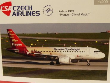 1/200 Herpa Airbus A319 Prague - City of Magic 558075