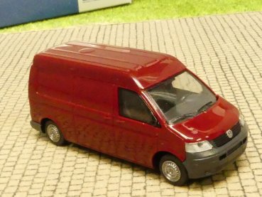 1/87 Rietze VW T5 Mittelhochdach Kasten lang dunkelrot SONDERPREIS 11511