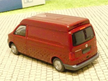 1/87 Rietze VW T5 Mittelhochdach Kasten lang dunkelrot SONDERPREIS 11511