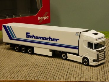 1/87 Herpa Scania CS 20 HD Schumacher Kühlkoffer SZ 311670