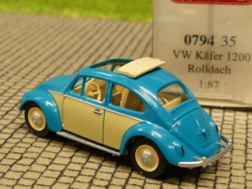 1/87 Wiking VW Käfer türkis beige 0794 35